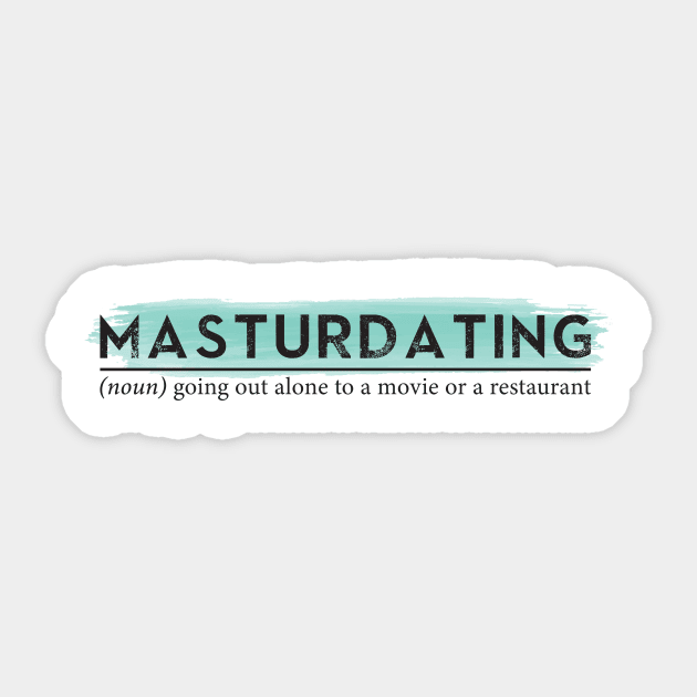 Masturdating Sticker by adcastaway